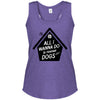 All  I Wanna Do Is Rescue Dogs Tri Racerback Tank