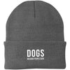 Dogs Because People Suck Knit Beanie