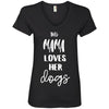 This Mama Loves Her Dog V-Neck Tee