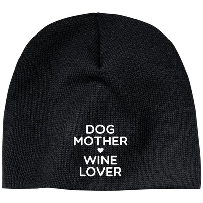 Dog Mother Wine Lover Classic Beanie