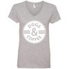 Dogs & Coffee V-Neck Tee