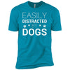 Easily Distracted By Dogs Premium Tee