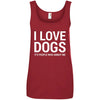 I Love Dogs, It's People Who Annoy Me Cotton Tank