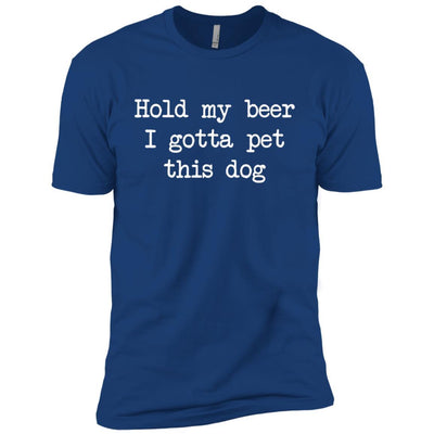 Hold My Beer I Gotta Pet This Dog Premium Tee