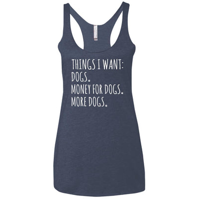 Things I Want Triblend Tank
