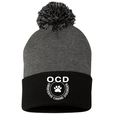 Obsessive Canine Disorder Knit Pom Beanie