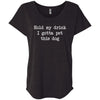 Hold My Drink I Gotta Pet This Dog Slouchy Tee