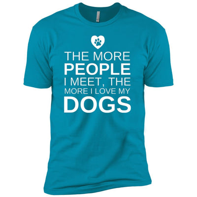 The More People I Meet, The More I Love My Dog Premium Tee