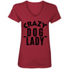 Crazy Dog Lady V-Neck Tee