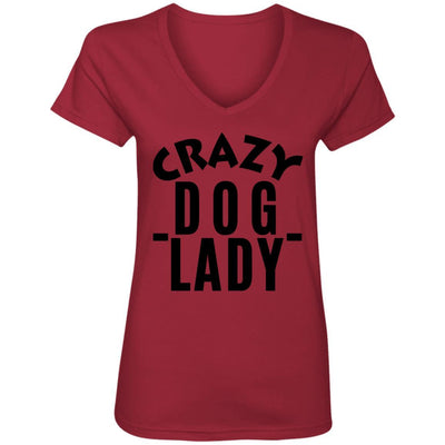 Crazy Dog Lady V-Neck Tee