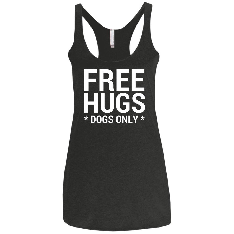 Free Hugs Dogs Only Triblend Tank