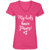 My Kids have Paws V-Neck Tee