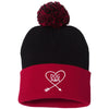 Dog Mom Knit Pom Beanie