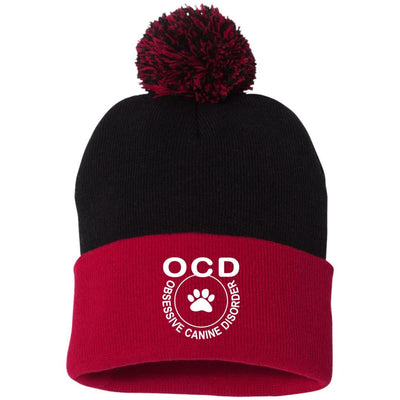 Obsessive Canine Disorder Knit Pom Beanie