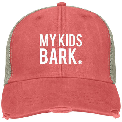 My Kids Bark Hat Trucker Cap