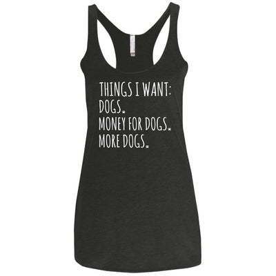 Things I Want Triblend Tank