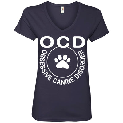 Obsessive Canine Disorder V-Neck Tee