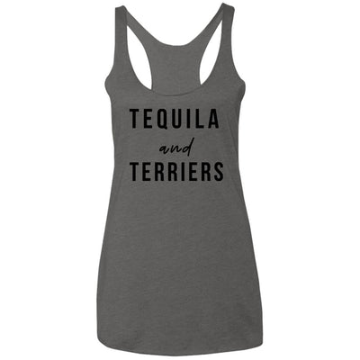 Tequila and Terriers Triblend Tank