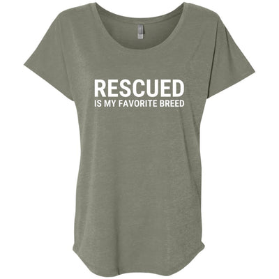 Rescued Is My Favorite Breed Slouchy Tee