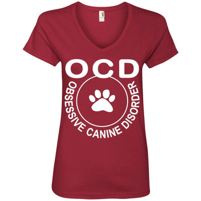 Obsessive Canine Disorder V-Neck Tee