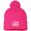 I Love Dogs, It's People Who Annoy Me Knit Pom Beanie