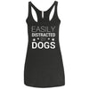Easily Distracted By Dogs Triblend Tank
