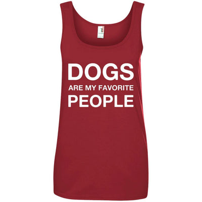 Dogs Are My Favorite People Cotton Tank