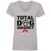 Total Dog Magnet V-Neck Tee