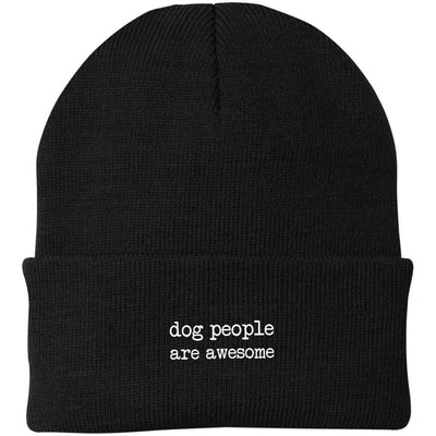 Dog People Are Awesome Knit Beanie