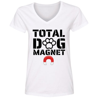 Total Dog Magnet V-Neck Tee