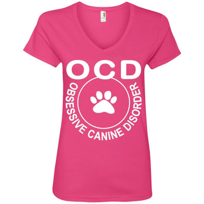 Obsessive Canine Disorder V-Neck Tee