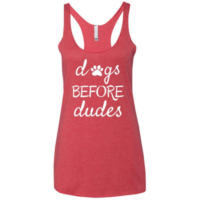 Dogs Before Dudes Triblend Tank