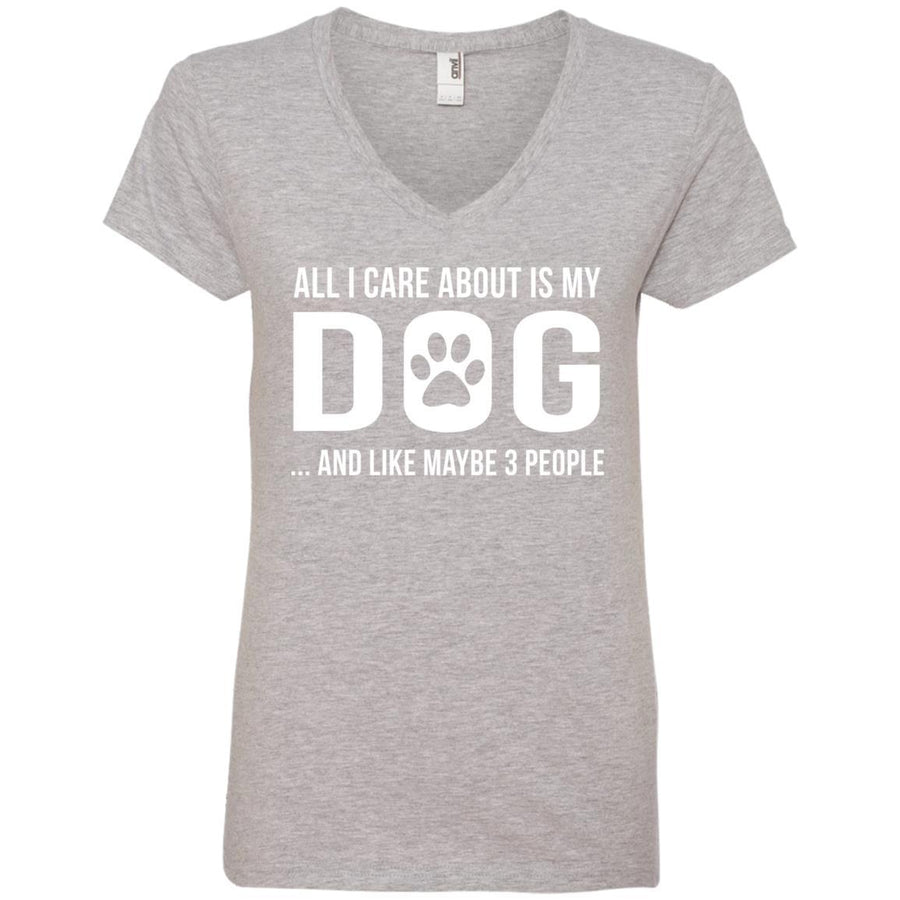 All I Care About Is My Dog V-Neck Tee