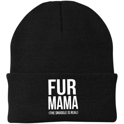 Fur Mama (The Snuggle Is Real) Knit Beanie