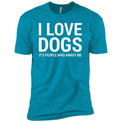 I Love Dogs, It's People Who Annoy Me Premium Tee