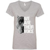 We Are Their Voice V-Neck Tee