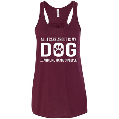 All I Care About Is My Dog Flowy Tank