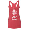 Keep Calm And Care For Dogs Triblend Tank