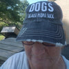 DOGS BECAUSE PEOPLE SUCK DISTRESSED TRUCKER CAP
