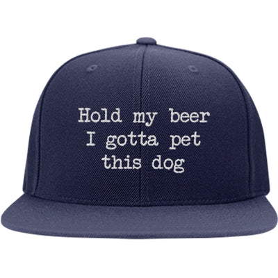 Hold My Beer I Gotta Pet This Dog Snapback Hat