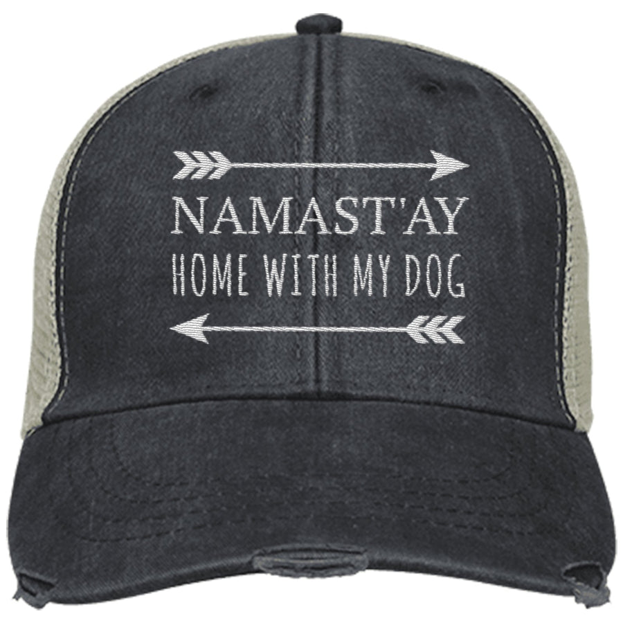 Namast'ay Home With My Dog Trucker Cap