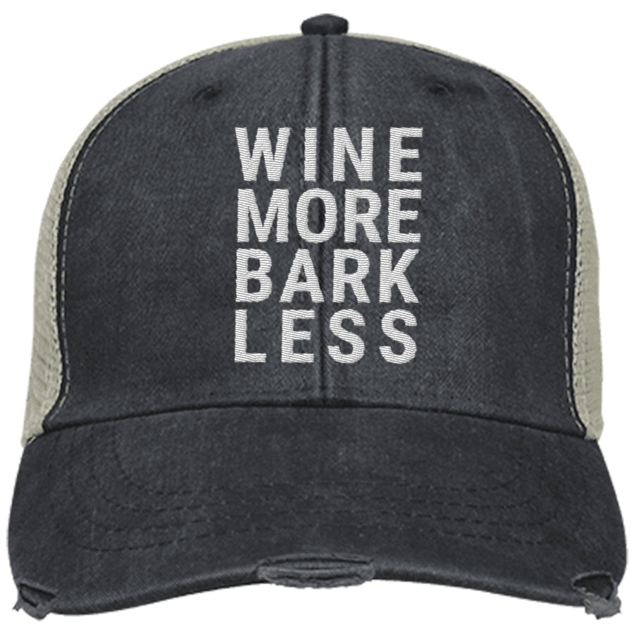 Wine More Bark Less Trucker Cap
