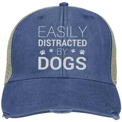 Easily Distracted By Dogs Trucker Cap
