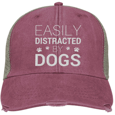 Easily Distracted By Dogs Trucker Cap