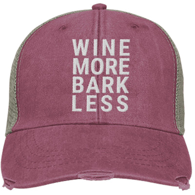 Wine More Bark Less Trucker Cap