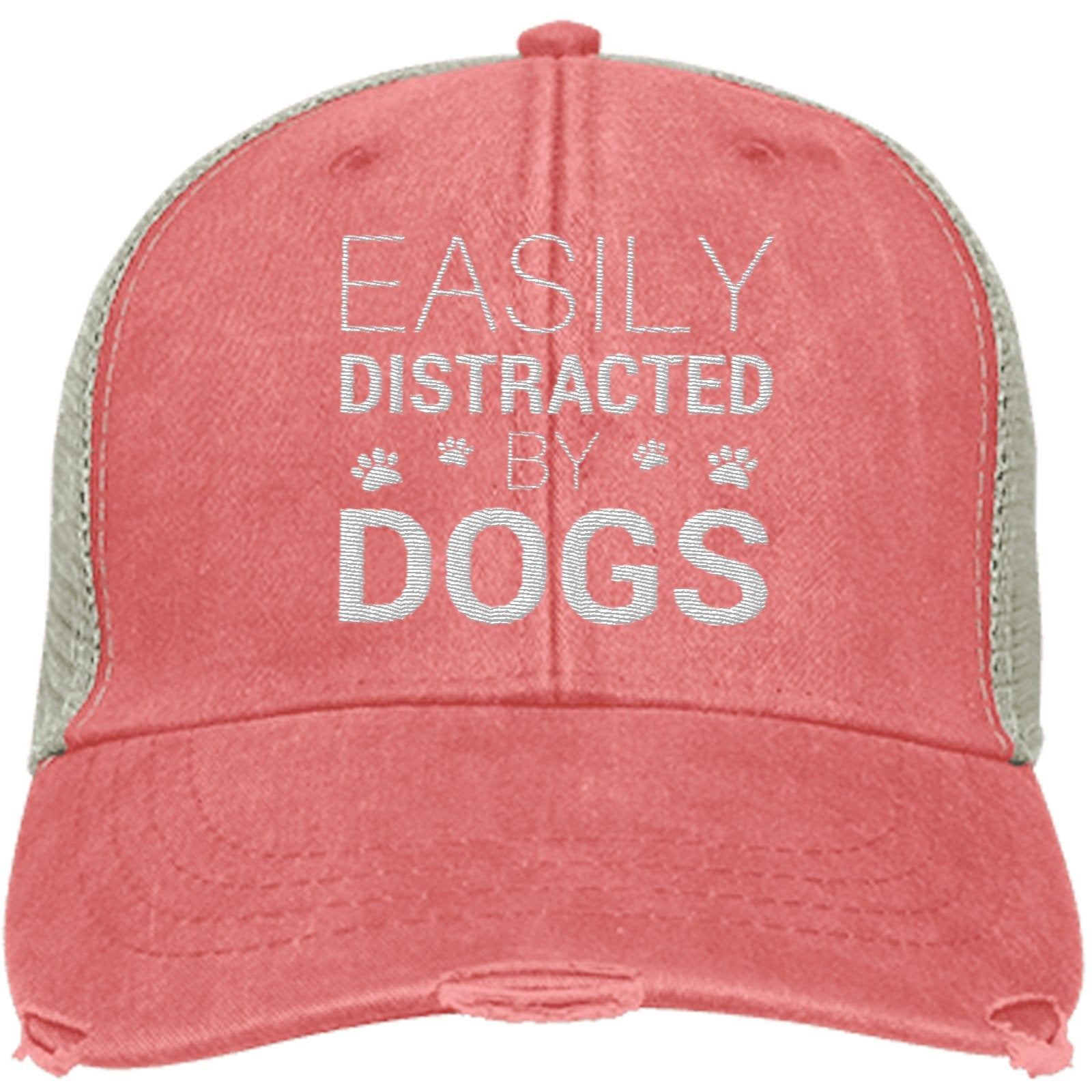 Easily Distracted By Dogs Trucker Cap