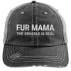 Fur Mama Distressed Trucker Cap
