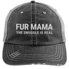 Fur Mama Distressed Trucker Cap