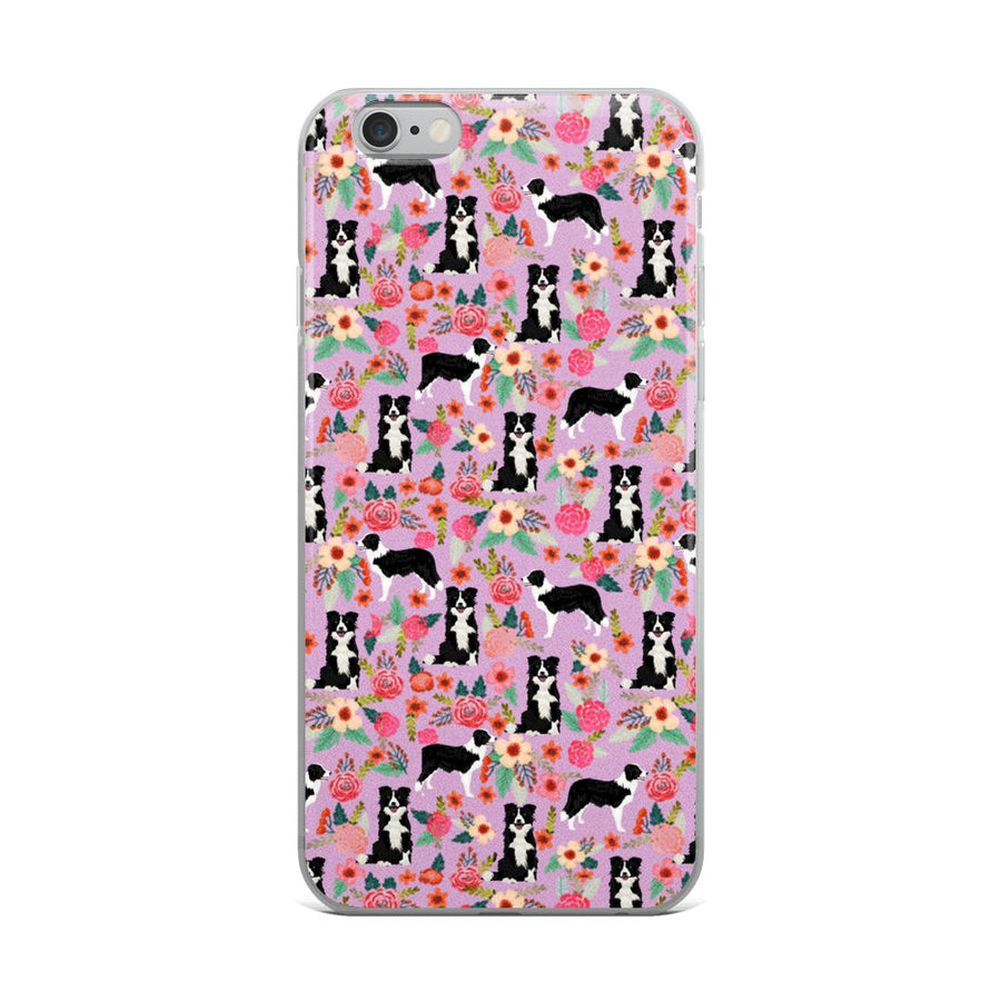 Dogs On Floral iPhone Case