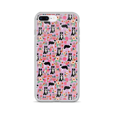 Dogs On Floral iPhone Case